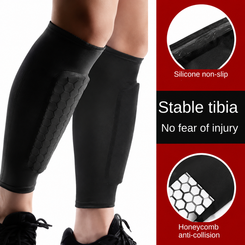 2 PC Honeycomb Soccer Shin Guards Football
